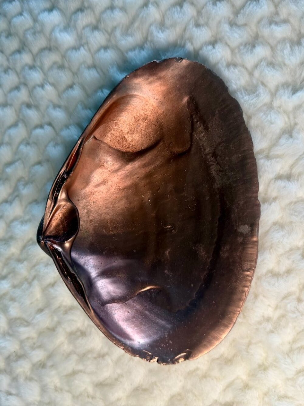 Large Rose Gold Clam Shell - Picture 3 of 5